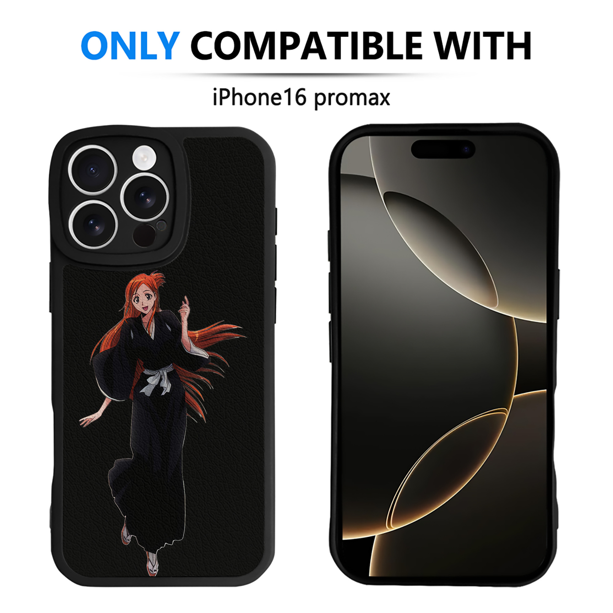 （画像用） ブリーチ 井上織姫（いのうえおりひめ） BLEACH Inoue Orihime 【iPhone 16シリーズ対応】シリコンスマホケース（レザー調） 材質：シリコン